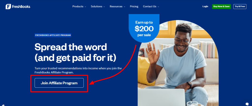FreshBooks-affiliate-program-page