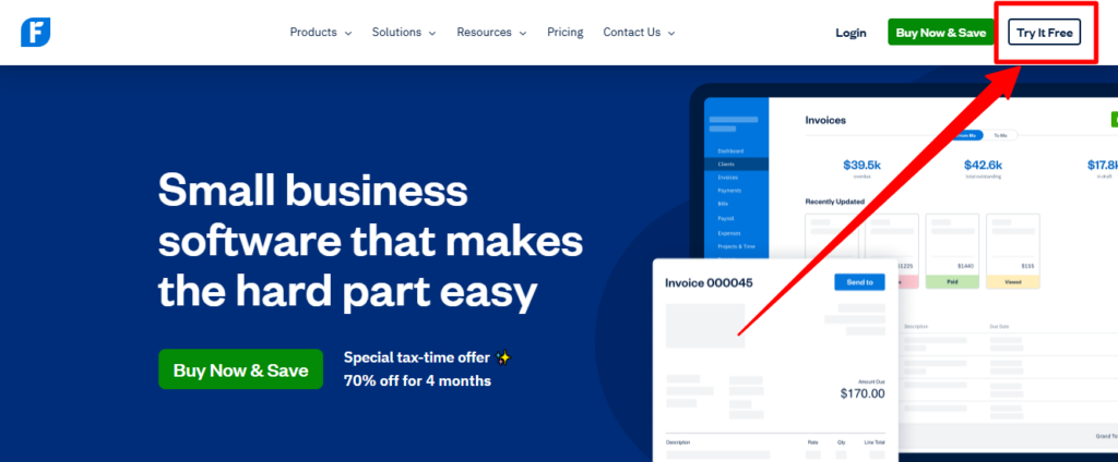 freshbooks-home-page